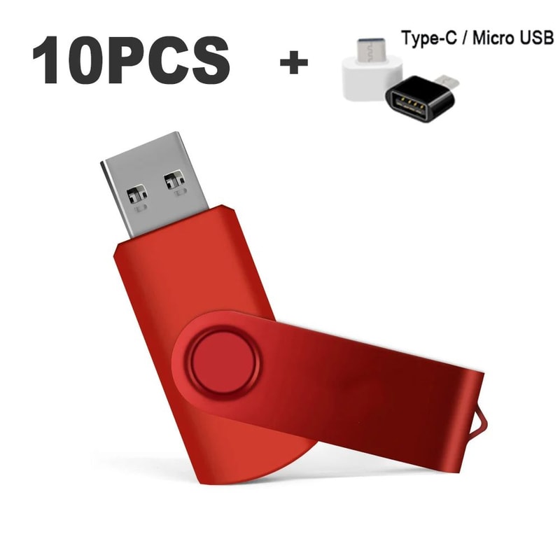 10Pack Color USB Flash Drive 20 Customizable Mini USB Memory Stick Set 4GB128GB 17