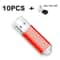 10Pack Color USB Flash Drive 20 Customizable Mini USB Memory Stick Set 4GB128GB 18