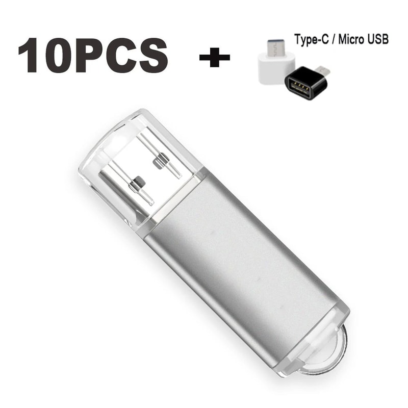 10Pack Color USB Flash Drive 20 Customizable Mini USB Memory Stick Set 4GB128GB 19