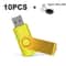 10Pack Color USB Flash Drive 20 Customizable Mini USB Memory Stick Set 4GB128GB 21