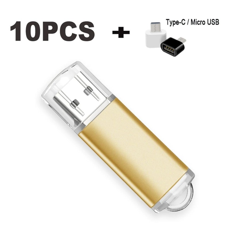 10Pack Color USB Flash Drive 20 Customizable Mini USB Memory Stick Set 4GB128GB 11