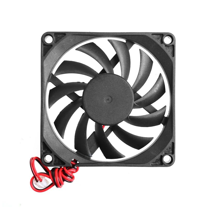 HighEfficiency 12V 80x80x10mm PC Cooling Fan Ultra Slim Case CPU Fan 2