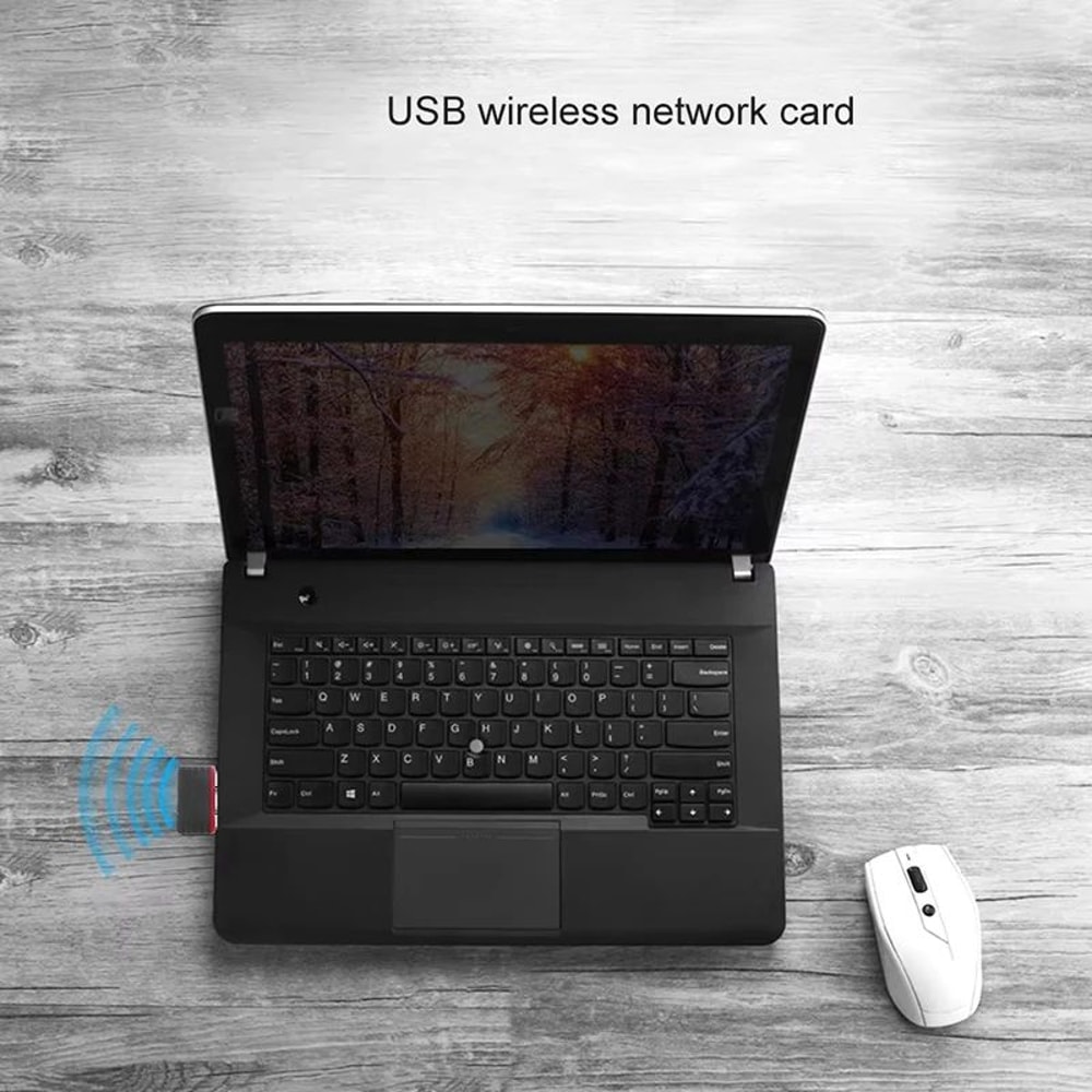 Mini USB WiFi Adapter 24G 80211n Wireless Network Dongle For PC Laptop 1