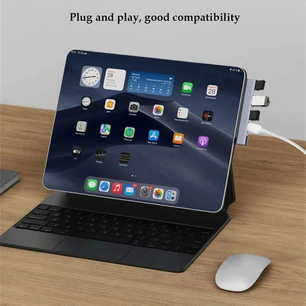 FlexPort 4Port USB 30 Hub HighSpeed 5Gbps Type C USB Splitter For PC Laptop 3