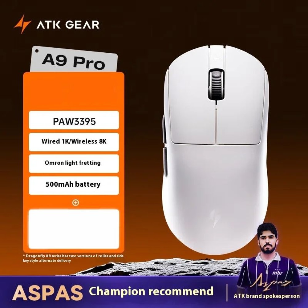 ATK A9 Ultra 8K Wireless Gaming Mouse 53g TriMode Precision For Competitive Play 11
