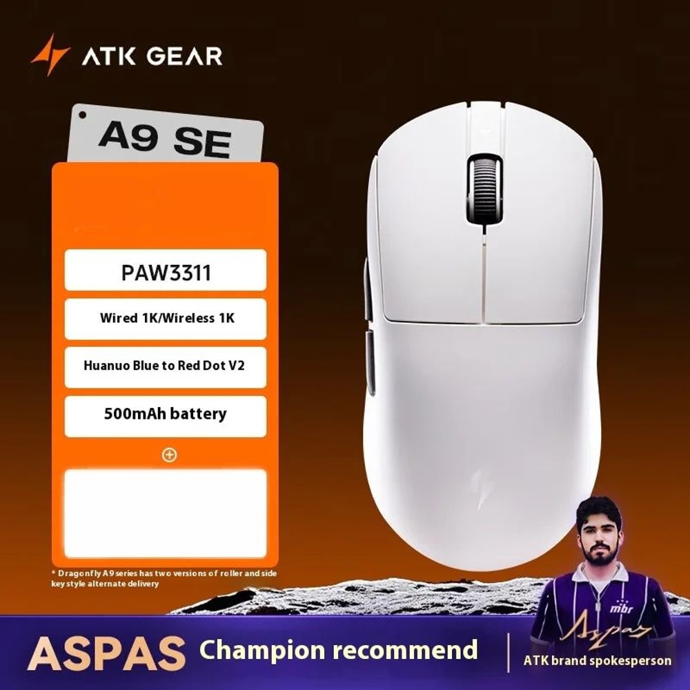 ATK A9 Ultra 8K Wireless Gaming Mouse 53g TriMode Precision For Competitive Play 12