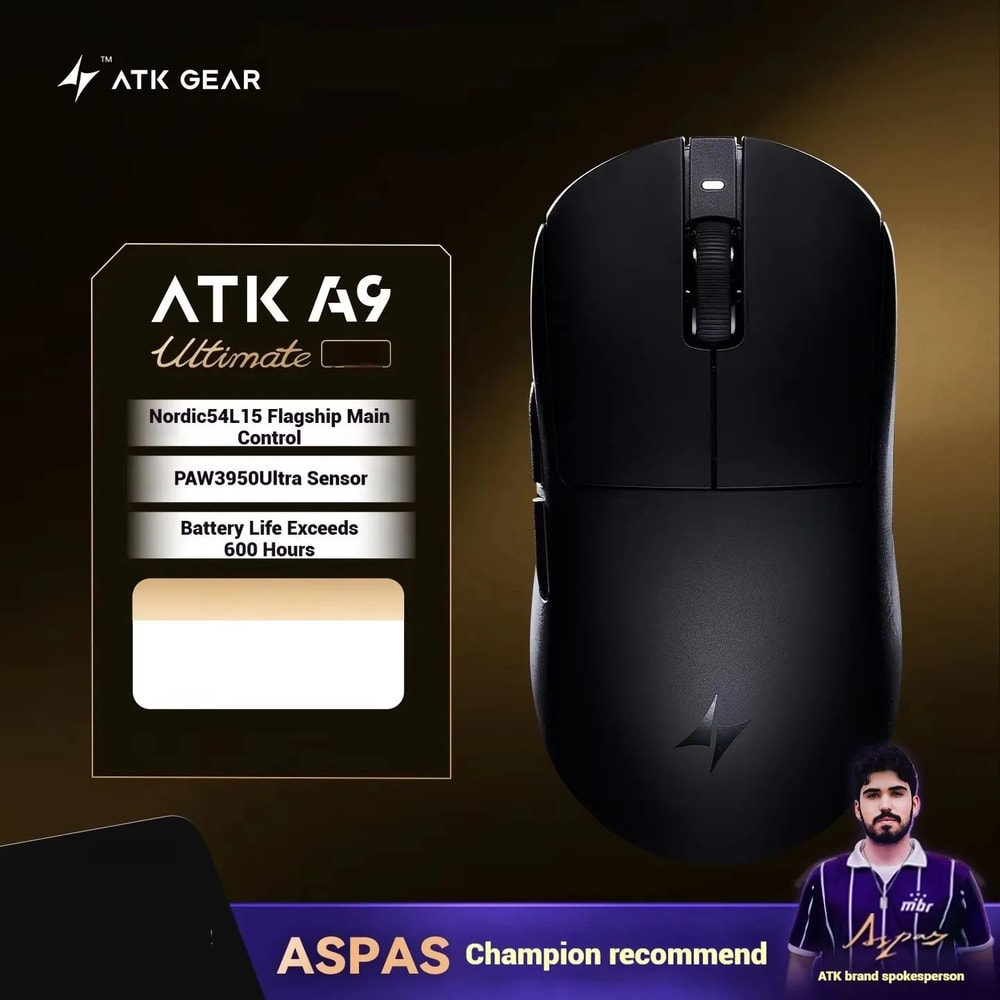 ATK A9 Ultra 8K Wireless Gaming Mouse 53g TriMode Precision For Competitive Play 13