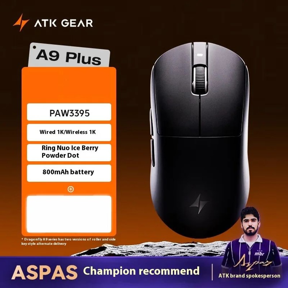 ATK A9 Ultra 8K Wireless Gaming Mouse 53g TriMode Precision For Competitive Play 6