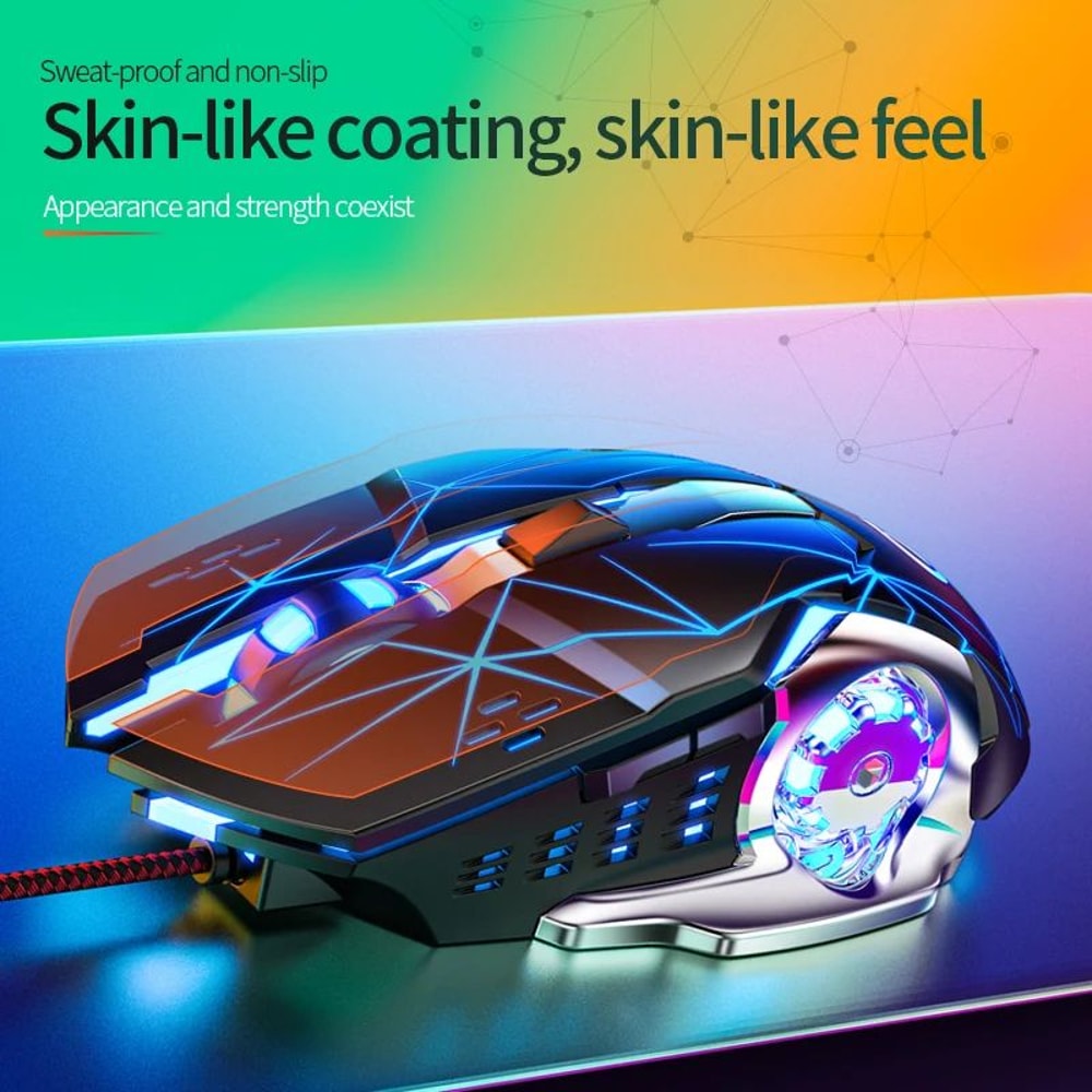 G15 RGB Wired Gaming Mouse Silent Click USB Optical Mouse For PC Laptop 1