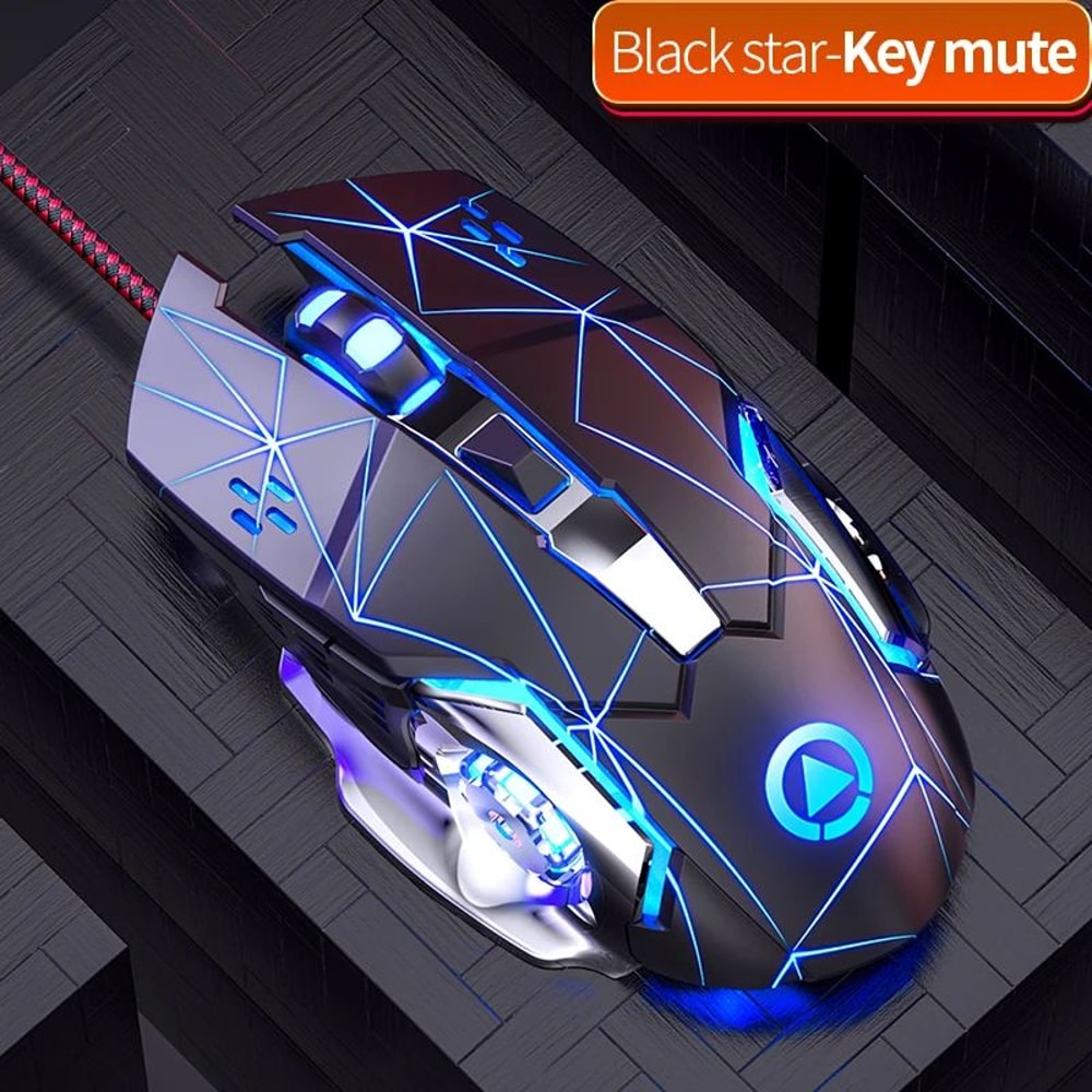 G15 RGB Wired Gaming Mouse Silent Click USB Optical Mouse For PC Laptop 5