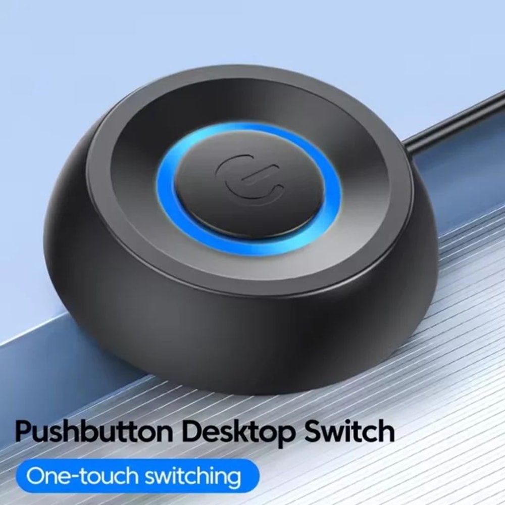 DeskAccess External PC Power Button With LED Motherboard On Off Switch Extension Cable 1