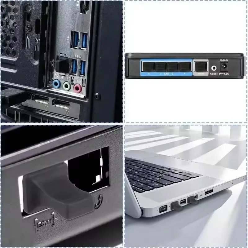 RJ45 Ethernet Port Dust Covers Silicone LAN Port Protectors For Routers Switches 4