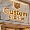 Custom Backlit LED Metal Letter Sign Waterproof Stainless Steel Storefront Signage 0