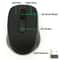 FlexiClick 2000DPI 24GHz Wireless Mouse Ergonomic USB Optical Mouse For Laptop PC 1
