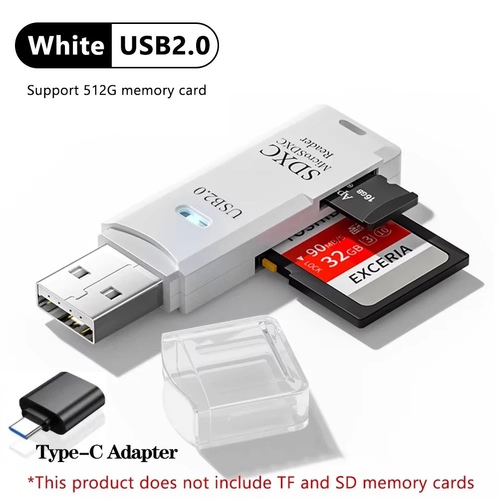 DualConnect USB 30 TypeC Card Reader 2in1 SD And Micro SD Adapter For PC Laptop 6