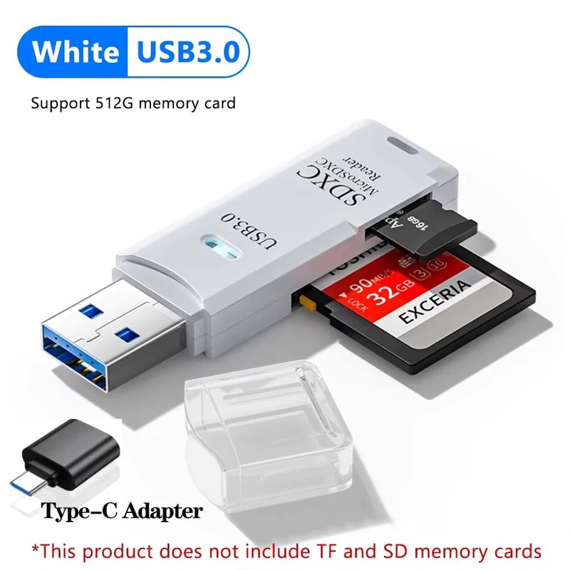 DualConnect USB 30 TypeC Card Reader 2in1 SD And Micro SD Adapter For PC Laptop 10