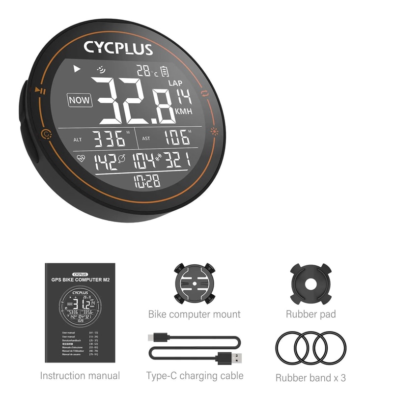 CYCPLUS M2 GPS Bike Computer Wireless ANT Bluetooth Cycling Speedometer 4