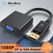 1080P DisplayPort To VGA Adapter Cable Reliable DP To VGA Converter For Laptop Projector 0