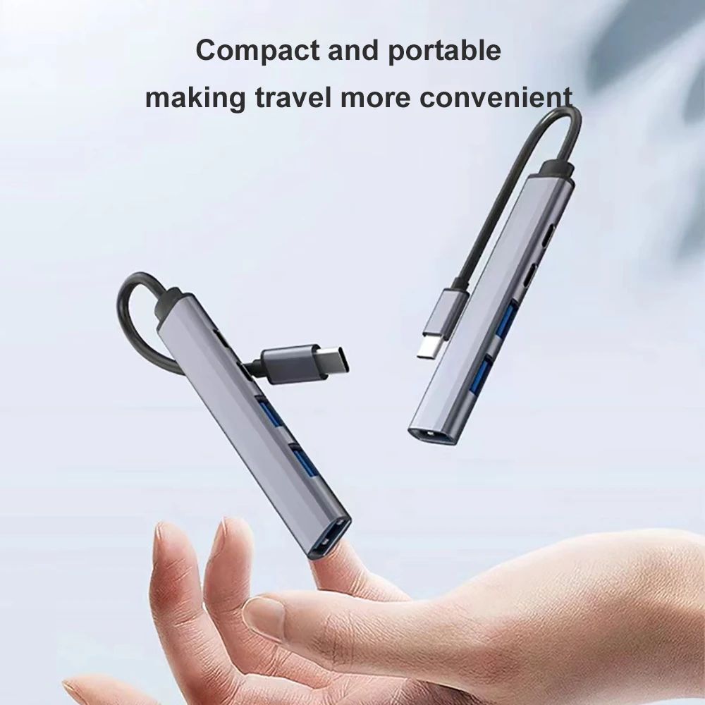 5in1 USB C Hub With 65W PD MultiPort Type C To USB 30 Adapter For MacBook Lenovo 2