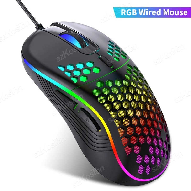 RGB Wired Gaming Mouse With 7200 DPI Ergonomic HighPrecision Mouse For PC Gamers 3