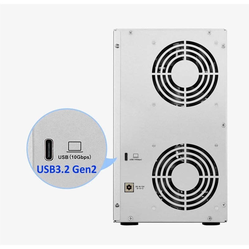 TERRAMASTER D6320 6Bay External Hard Drive Enclosure USB 32 Gen2 TypeC 10Gbps HDD Storage Diskless 1