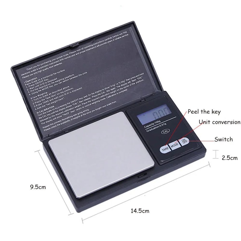 PrecisionPro 1000g Digital Pocket Scale For Jewelry Gold 4