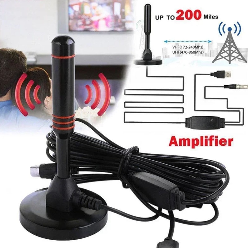 ClearWave 200Mile Amplified Indoor Outdoor Digital TV Antenna 3