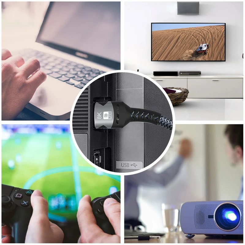 UltraStream 8K HDMI 21 Cable 48Gbps For PS5 RTX 3080 4K 120Hz Gaming 6