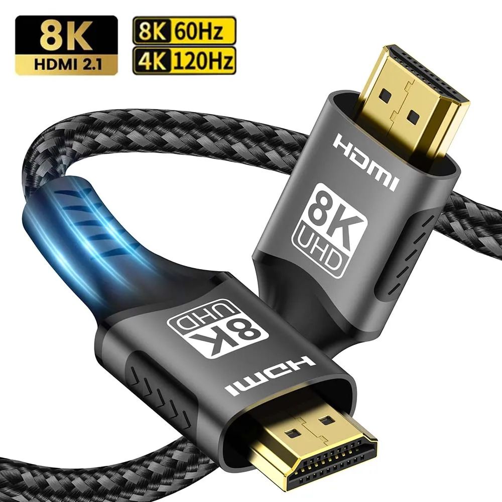 UltraStream 8K HDMI 21 Cable 48Gbps For PS5 RTX 3080 4K 120Hz Gaming 10
