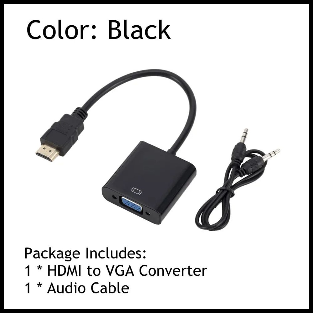 ClearLink 1080P HDMI To VGA Converter With Audio Power Support 6