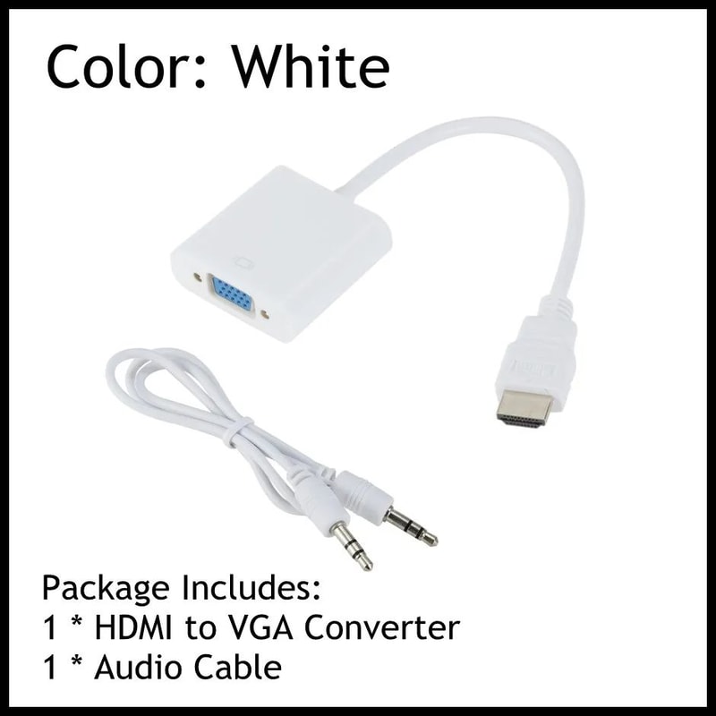 ClearLink 1080P HDMI To VGA Converter With Audio Power Support 7