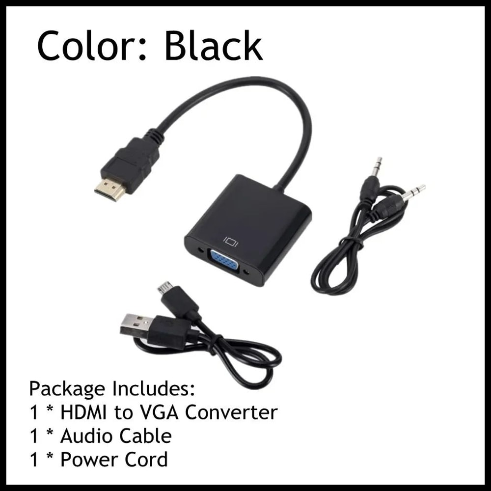 ClearLink 1080P HDMI To VGA Converter With Audio Power Support 8