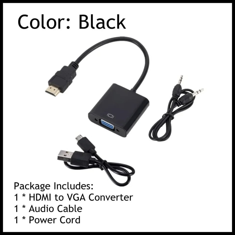 ClearLink 1080P HDMI To VGA Converter With Audio Power Support 8