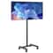 SucceBuy Mobile Rolling TV Stand Cart With Wheels For 3265 Inch TVs 0