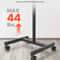 SucceBuy Mobile Rolling TV Stand Cart With Wheels For 3265 Inch TVs 2