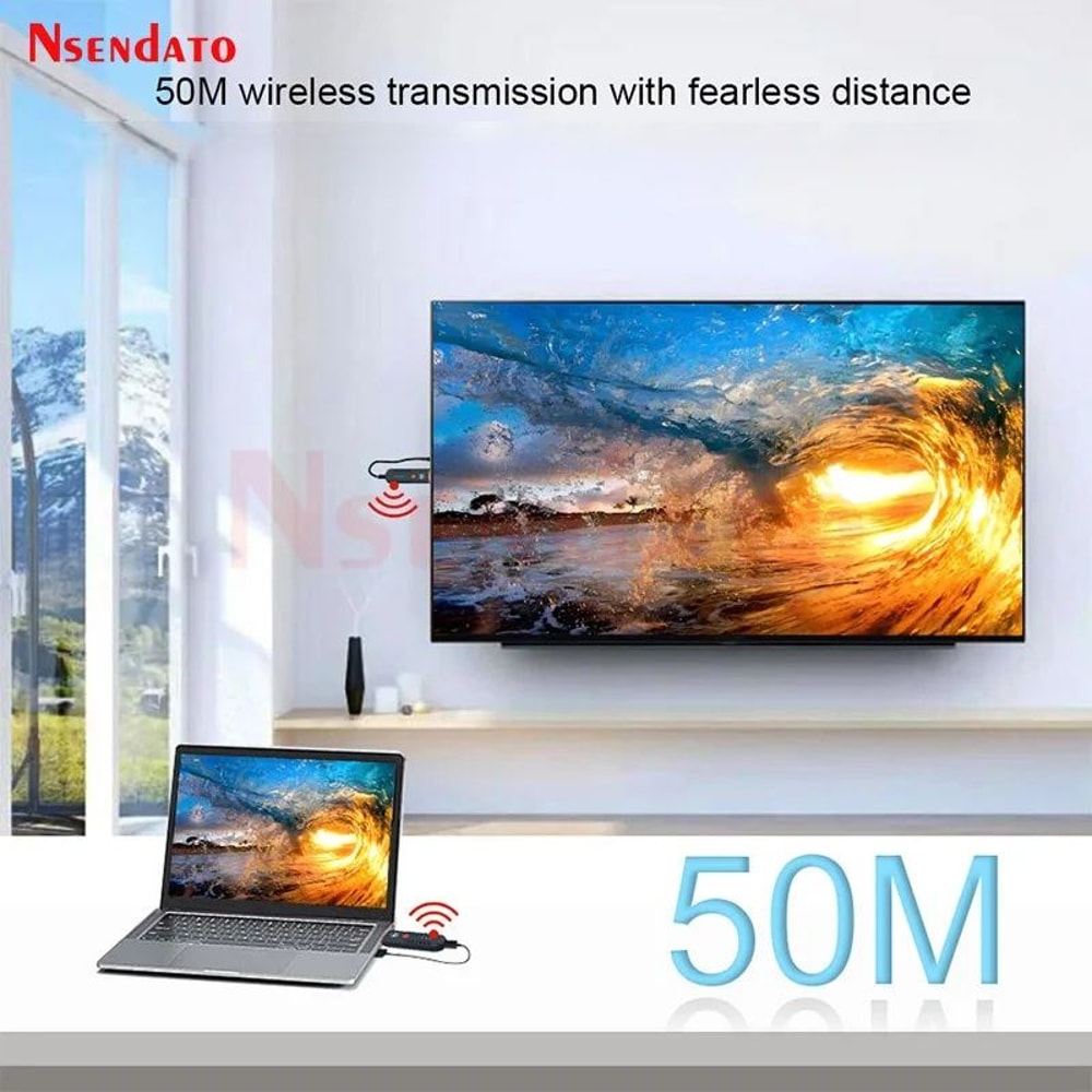 AirLink 50M 1080P Wireless HDMI Transmitter And Receiver Extender 4