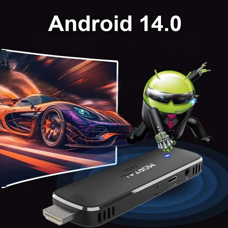 Mortal Q8 Android 14 TV Stick 8K WiFi 6 Streaming Media Player With Voice Remote 2