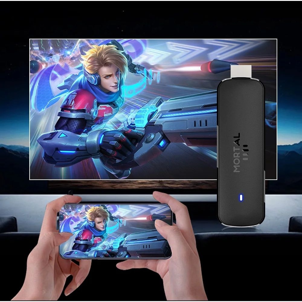 Mortal Q8 Android 14 TV Stick 8K WiFi 6 Streaming Media Player With Voice Remote 5