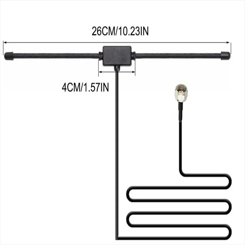 Universal FM Radio Antenna 75 Ohm F Female To 35mm Mono Adapter 1