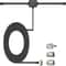 Universal FM Radio Antenna 75 Ohm F Female To 35mm Mono Adapter 3