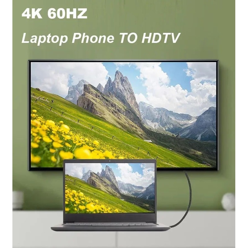 4K 60Hz HDMI To Mini HDMI Cable Nylon Braided V20 1M10M 3