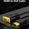 1080P HDMI To VGA Converter Cable For Laptop PC Projector 2