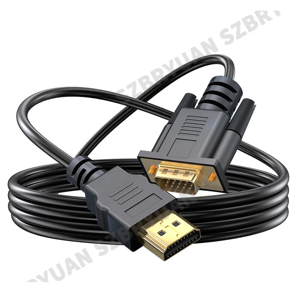 1080P HDMI To VGA Converter Cable For Laptop PC Projector 3