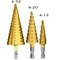HSS Titanium Coated Step Drill Bit Set For Metal Wood 412 420 432mm 11