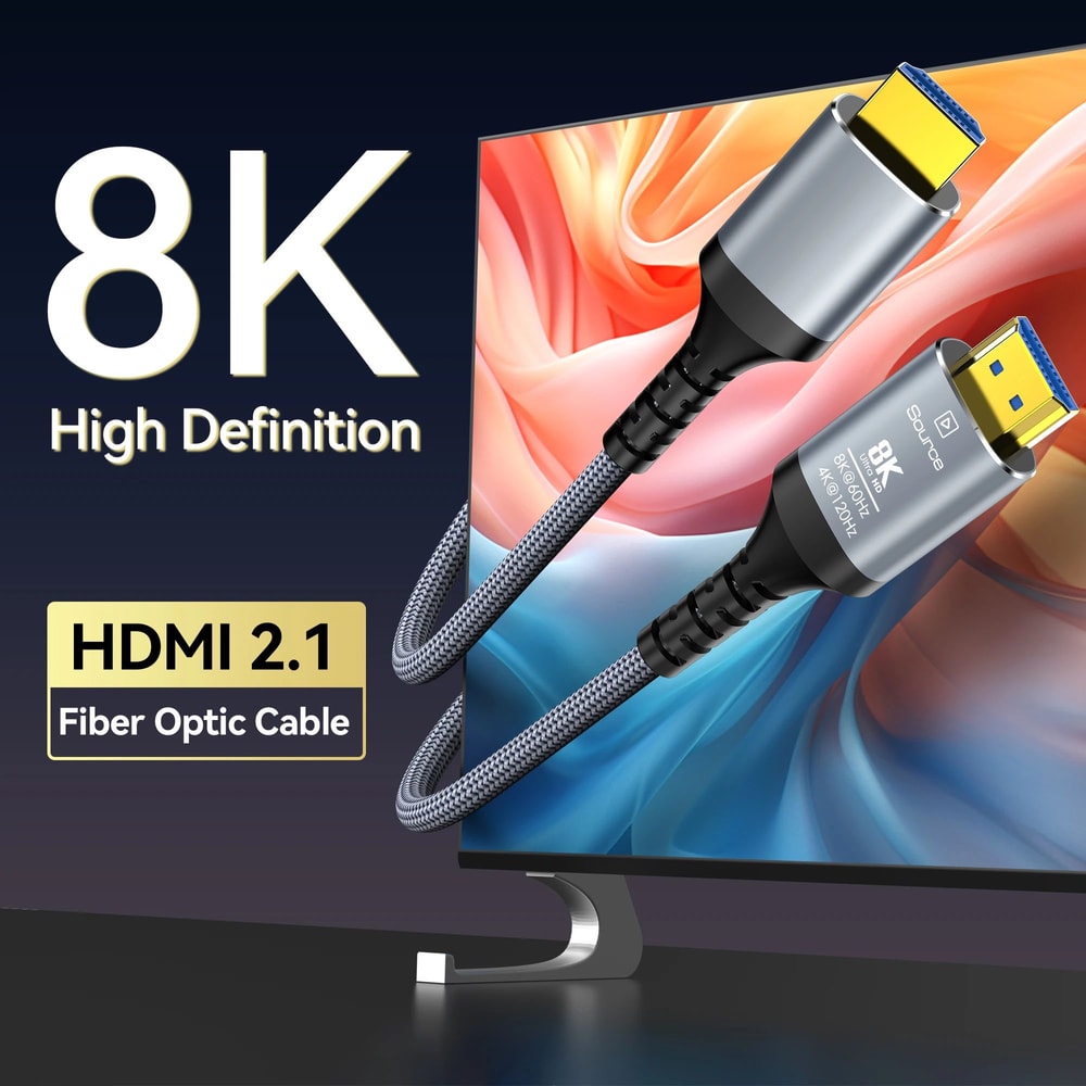 UltraVision 8K HDMI 21 Fiber Optic Cable 4K 120Hz EARC 0