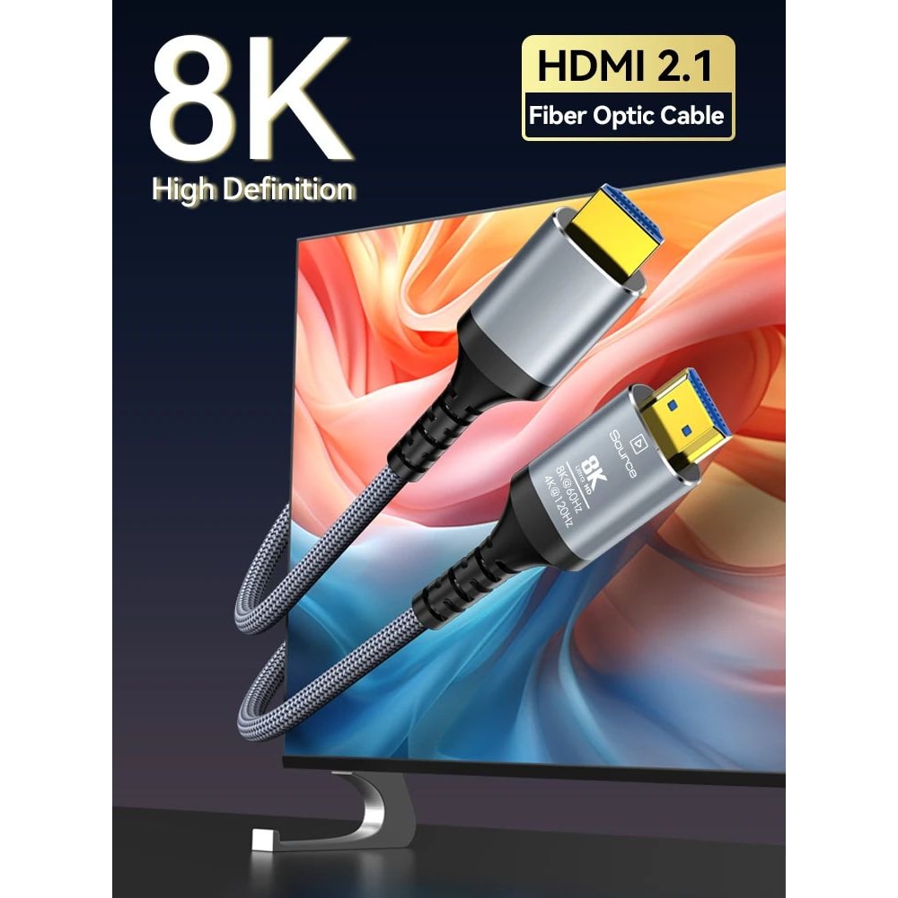 UltraVision 8K HDMI 21 Fiber Optic Cable 4K 120Hz EARC 1