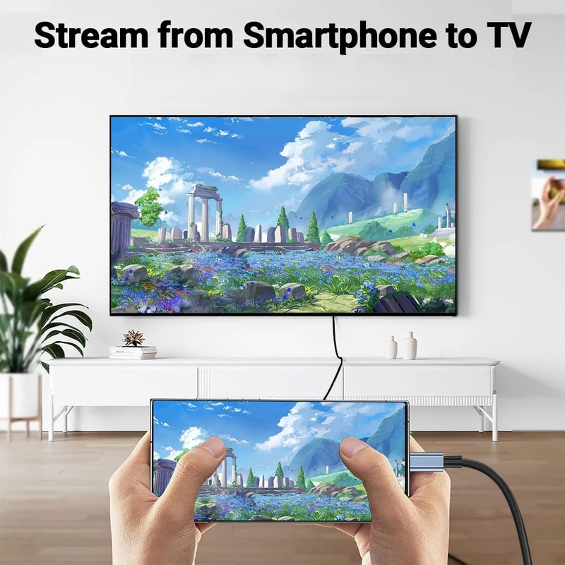 UltraView 8K USB C To HDMI Cable 4K 120Hz For MacBook IPad Samsung 5