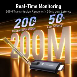 lemorele 5g 200m wireless hdmi transmitter and receiver for meetings & home