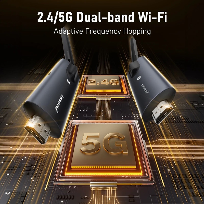 Lemorele 5G 200M Wireless HDMI Transmitter And Receiver For Meetings Home 2