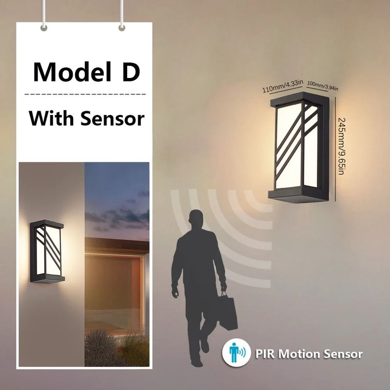 LumiGuard Waterproof Outdoor Motion Sensor Wall Light 16W30W 10